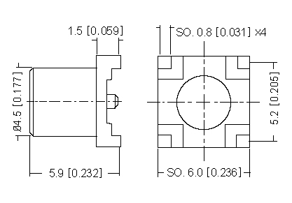 Vertical Socket SMD, PCB